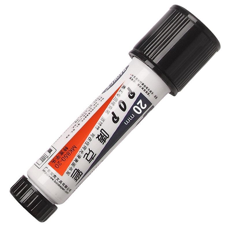 12-Color POP Marker Set Waterproof 20mm Tip Refillable Hand-Painted Poster Marker