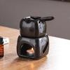 Ceramic Square with Handle Separation Large Capacity Aromatherapy Stove Lamp Club SPA Essential Oil Massage Heater Candle Holder