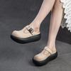 Mode GKTINOO Echtes Leder Sommerschuhe Damen Hausschuhe Keilabsatz Outdoor Pantoletten Freizeit 2025 Neu Handgefertigt Prägnante Damenhausschuhe