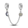 Nový 925 Sterling Silver Sparkling Pav éCrown O Tree Bezpečnostní řetízek Přívěsek Korálky Temperament Náramek Ženy Šperky Dárek