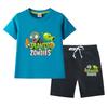 Plants Vs. Zombies Boys' Summer Set: Kids' Thin Short Sleeve T-shirt & Shorts Two-Piece Set