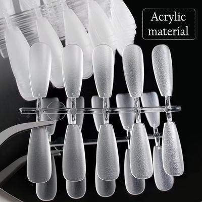 100Pcs Press On Nail Tips Full Cover Ultra-Thin False Nails Patches Gel Nails Extension System Clear Fake Nails Art Accessories