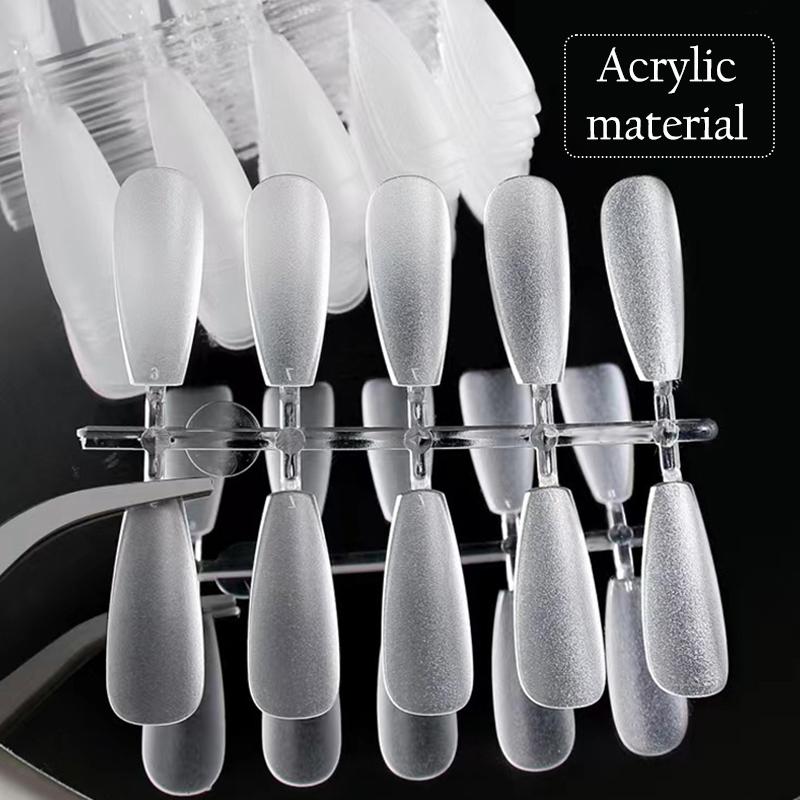 100Pcs Press On Nail Tips Full Cover Ultra-Thin False Nails Patches Gel Nails Extension System Clear Fake Nails Art Accessories