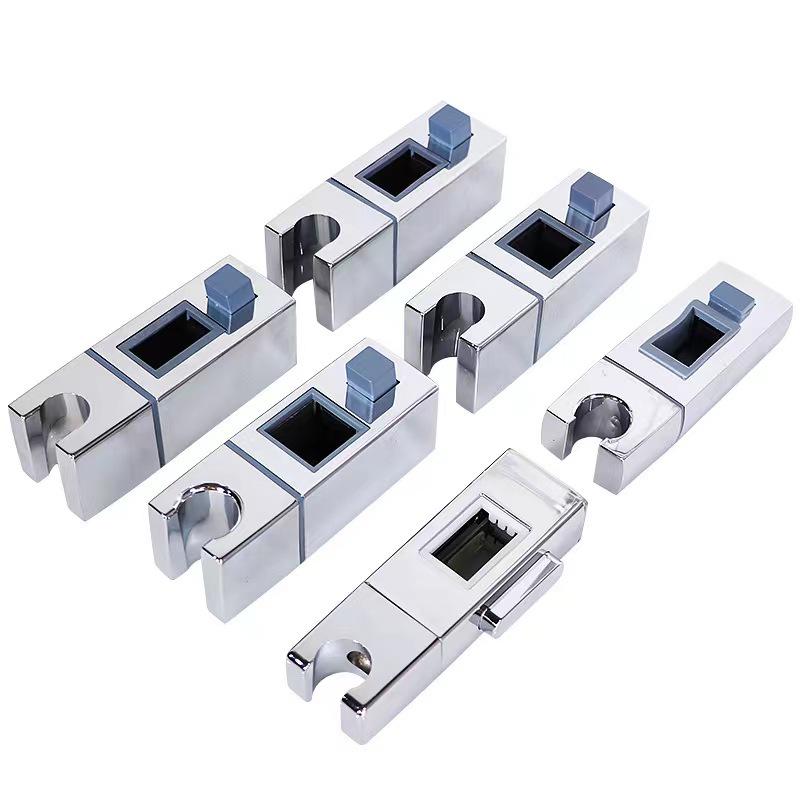 Adjustable Square Shower Head Holder Bracket - Fixed Base, Nozzle Holder, Shower Rod Accessory