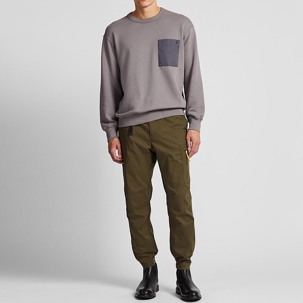 Uniqlo X JW Anderson Collaboration Long Sleeve Sports Sweatshirt Men Sweatshirt Gray 421640000-05