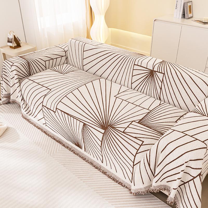 Skandinávský minimalistický styl Ručník na pohovku Žinylkový Prachotěsný Proti poškrábání Látka na potah pohovky Všeobjímající Univerzální potah na pohovku Univerzální