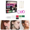 40Pcs Clay Jewelry Making Set with 5 Color Soft Clay, Sculpting Modelling Tool Clay Cutter, Earring Hooks for Artist Kid