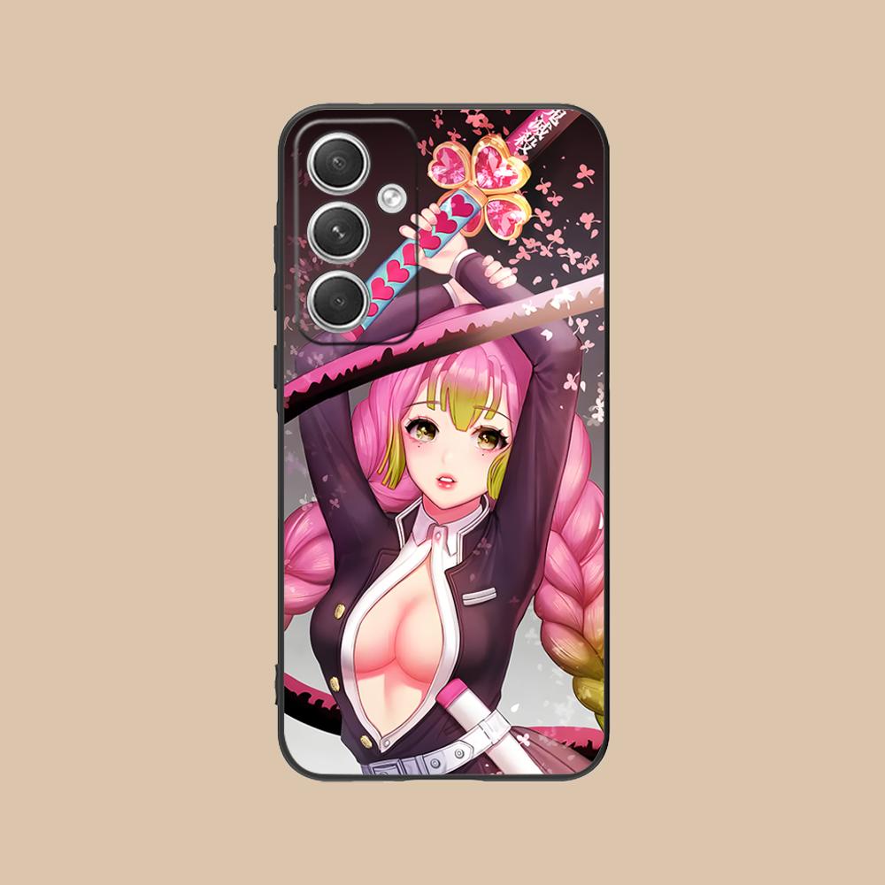 Demon Slayer Mitsuri Phone Case for Samsung Galaxy S25 S24 S23 S22 S21 S20 Note20 Plus FE Ultra Colour Protective Pretty Luxury