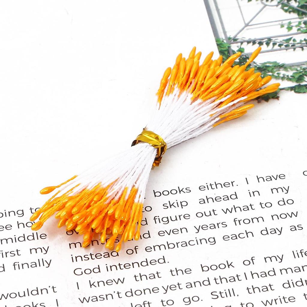 Handmade Chiffon Flower Stamen Hairpin Accessories - DIY Ancient Style Headpiece Core