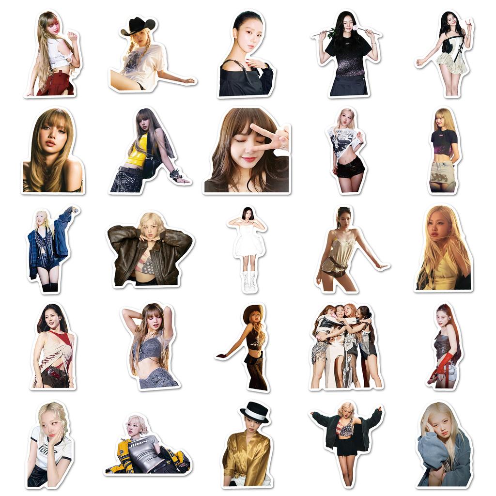 50 blackpink star peripheral creative pattern stickers beautify notebook earphones DIY decorative stickers