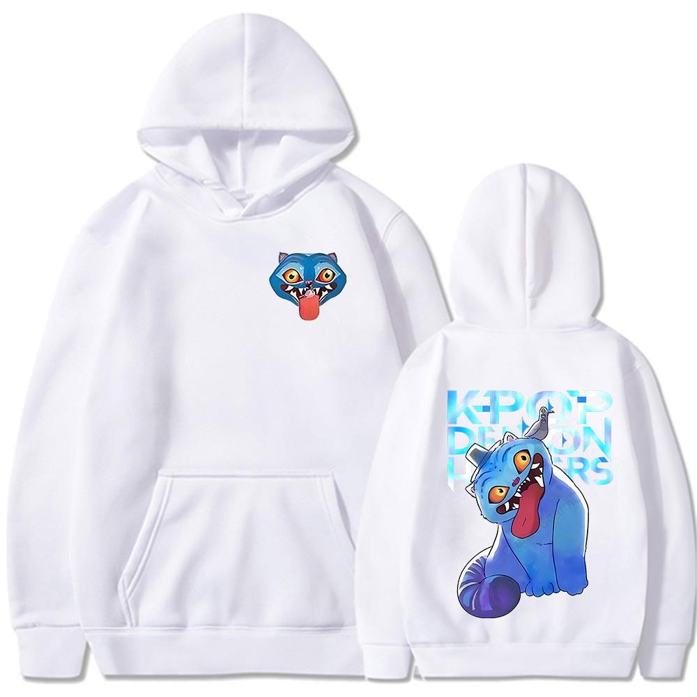 KPop Demon Hunters Movie Derpy Tiger 2025 New Movie Hoodies Fashion Harajuku Hooded Sweatshirt Men Women Fleece Casual Pullover