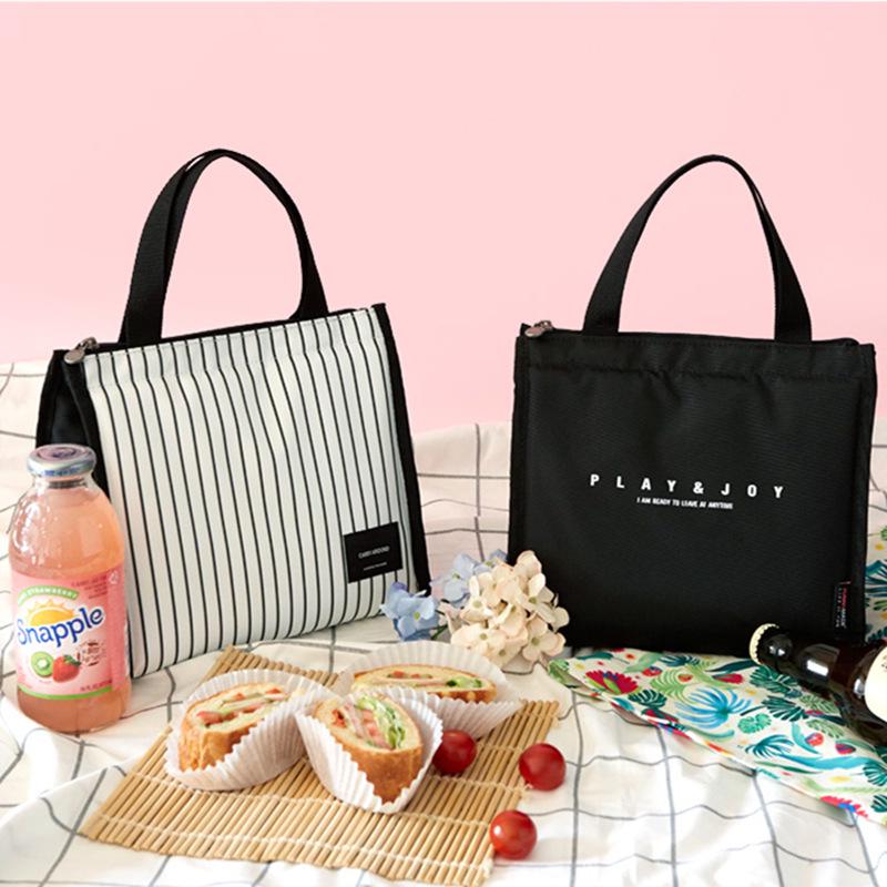 Korean Insulated Bento Lunch Bag for Office & Students