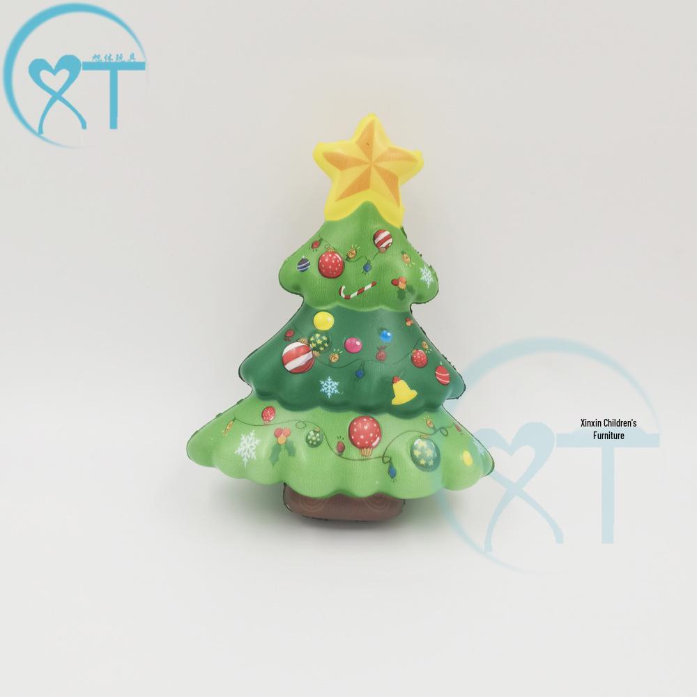 Santa Claus PU Slow Rebound Foam Ball Christmas Toy - Snowman & Reindeer Decompression