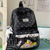 Schoolbag Korean ins College Style Personality High Value Middle School Student Backpack Sweet Lace Soft Girl Style Travel Backpack