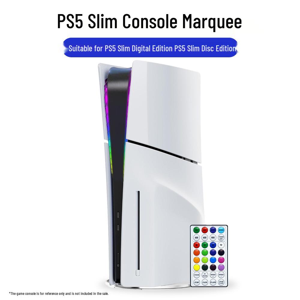 PS5 Slim Digital Edition Console Colorful Decorative Light Ring