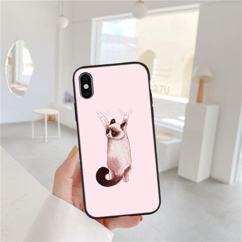 

PP22 Cute Siamese Cat Soft Shell Phone Case for Xiaomi Poco C40 C50 C51 C55 C65 C71 C75 F3 F5 F6 F7 M2 M3 Pro Ultra Poco C50