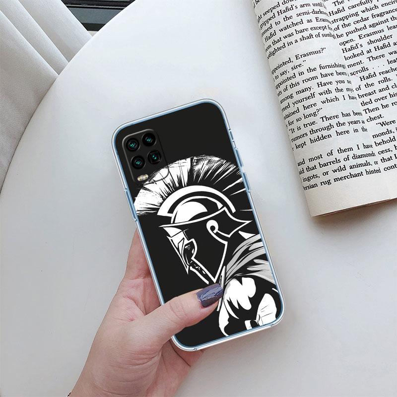 Spartan Warrior Transparent Phone Case for LG K22 K30 K40 K40S K41 K42 K50 K50S K51 K51S K52 K61 K62 K71 K92 Q61