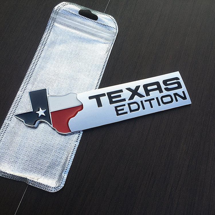 Personalized three-dimensional Texas version car sticker Lone Star grille modification