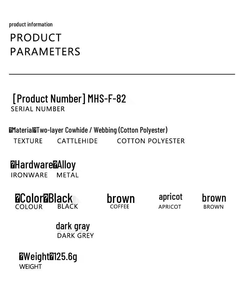 Ma Huang Shi F-82 Verstelbare Crossbody Tas Riem, Hoogwaardig Canvas, Veelzijdige Brede Band Schouderriem Vervanging