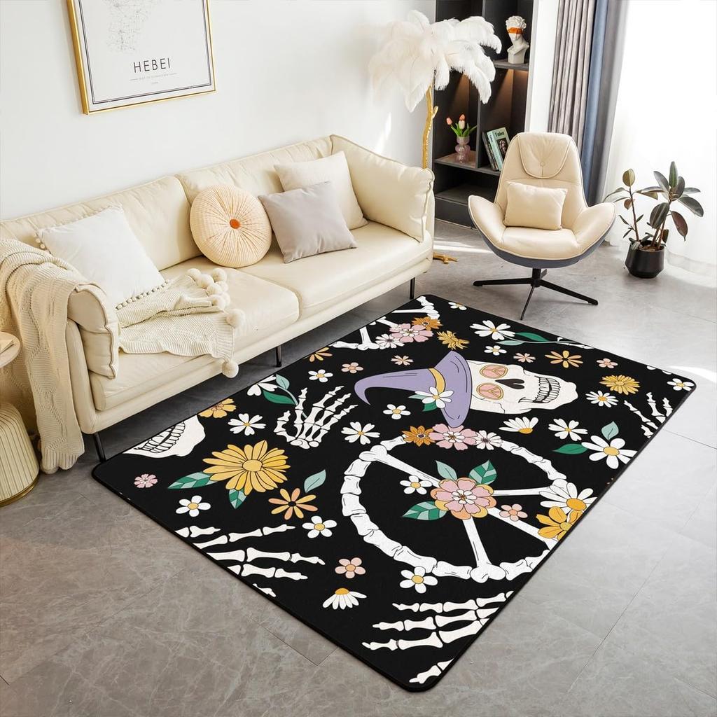 Erosebridal Vintage Radios Indoor Floor Mat Retro Music Tape Printed Carpet Cassette Music Playback Record Area Rug for Kids Boys Girls Teen
