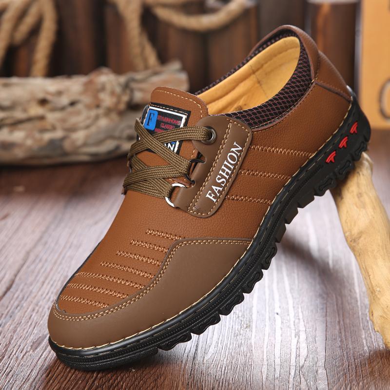 

Men S Leather Shoes School/Office/Formal/Leather Shoes For Men JZ-7689 38 хакі