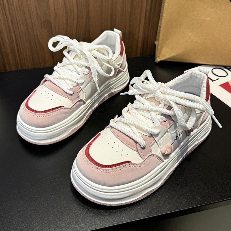 

Модная обувь на толстой подошве, милая женская обувь, обувь для увеличения роста для студентов, спортивные кеды, универсальная повседневная обувь 40