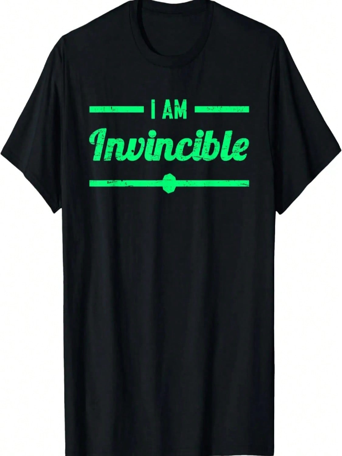 I Am Invincible Shirt Tee T-Shirt S разноцветный