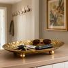 Golden Desktop Storage Tray Hammer Texture Key Storage Plate Sundries Storage Organizer  Cosmetics
