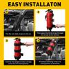 Car Roll Fire Bar Extinguisher Holder Adjustable Bracket Mount for Jeep Wrang