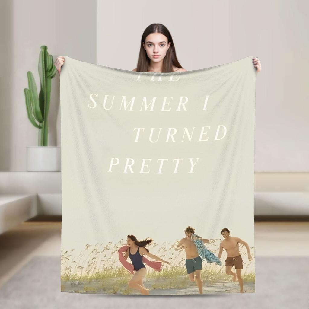 The Summer I Turned Pretty Flannel Throw Blankets Cousins Beach for Bedding Throws Knitted Blanket Travel Warm Portable Quilt