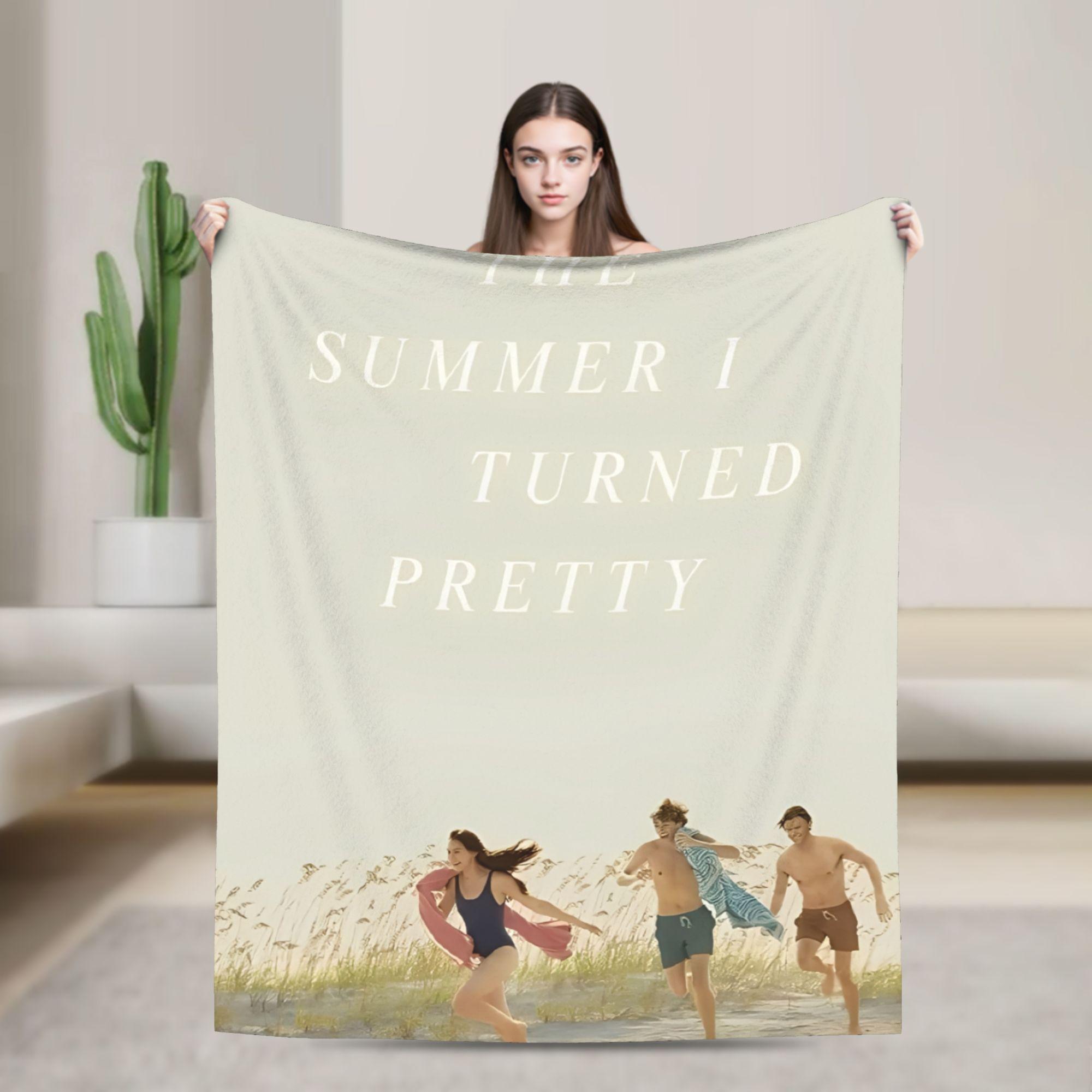The Summer I Turned Pretty Flannel Throw Blankets Cousins Beach for Bedding Throws Knitted Blanket Travel Warm Portable Quilt 30x40in