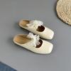 French retro soft-soled bag head half slippers women's 2025 summer new fashion casual versatile comfortable Mary Jane shoes