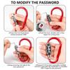 Padlocks for Luggage Aluminum Alloy Locks 3 Dial Digit Resettable Lock Carabiner