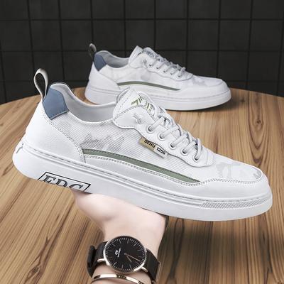 2025 neue Sommer dünne Board-Schuhe, Herren atmungsaktive Freizeitschuhe, vielseitige kleine weiße Schuhe, bequeme Lazy Tide Schuhe