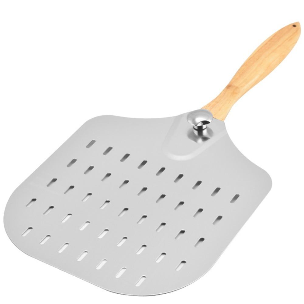 Hollow Design Pizza Transfer Shovel Folding Wood Handle Bread Paddle  Restaurant Style B