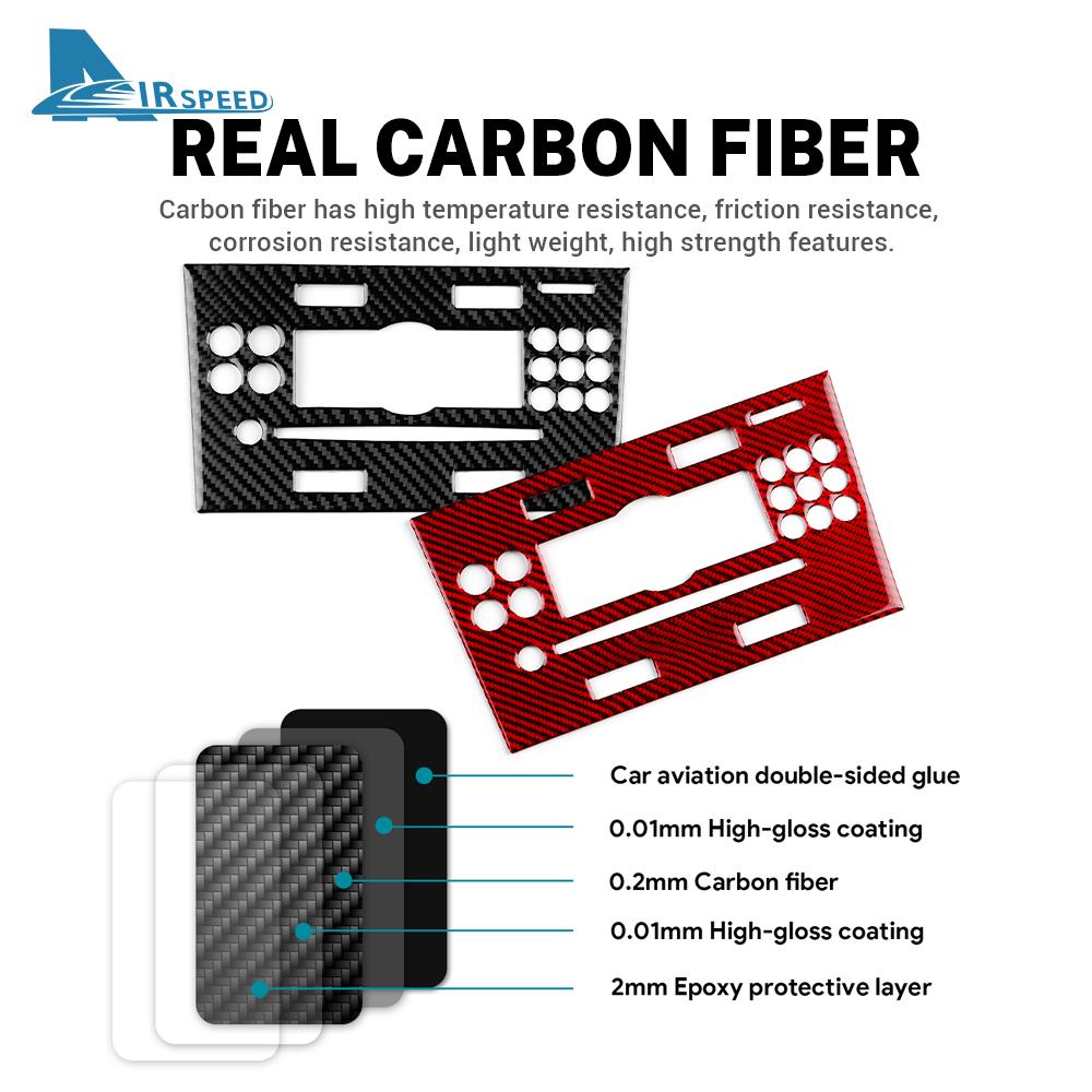 Real Soft Carbon Fiber Sticker For Vauxhall Opel Astra H MK5 2004 2005 2006 2007 2008 2009 2010 LHD RHD Car CD AC Frame Panel