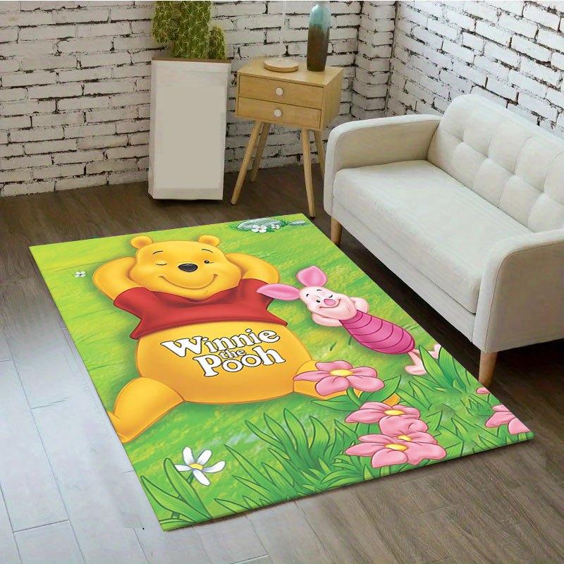1pc Disney Winnie the Pooh Pattern Carpet Area Rug Non-slip Carpet Hand Washable Floor Mat Suitable For Living Room Bedroom Home Decor Room