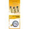 DN15 DN20 DN25 Brass Water Pressure Reducing Maintaining Valve 1/2" 3/4" 1" Adjustable Relief Valve With Gauge Meter