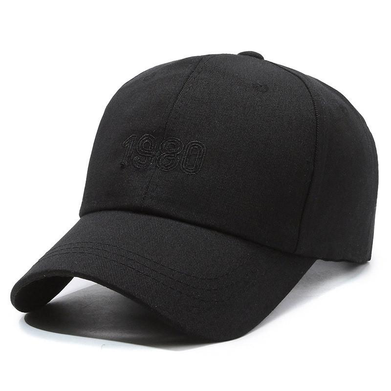 Fashionable 1980 Baseball Cap For Women Stylish And Comfortable Adjustable Sun Protection чёрный