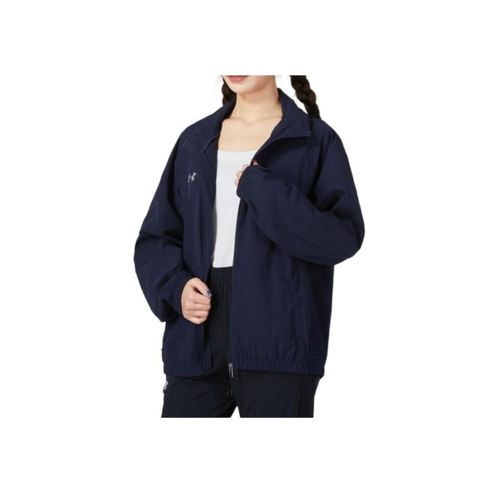 Under Armour Windproof Zip-Up Hooded Long Sleeve Jacket Unisex Jackets Blue 24500401-409