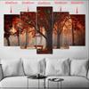 SELFLESSLY 5 Panels/Set Red Tree Autumn Landscape Pictures Canvas Painting Wall Art For Living Room Posters Scenery Home Decor