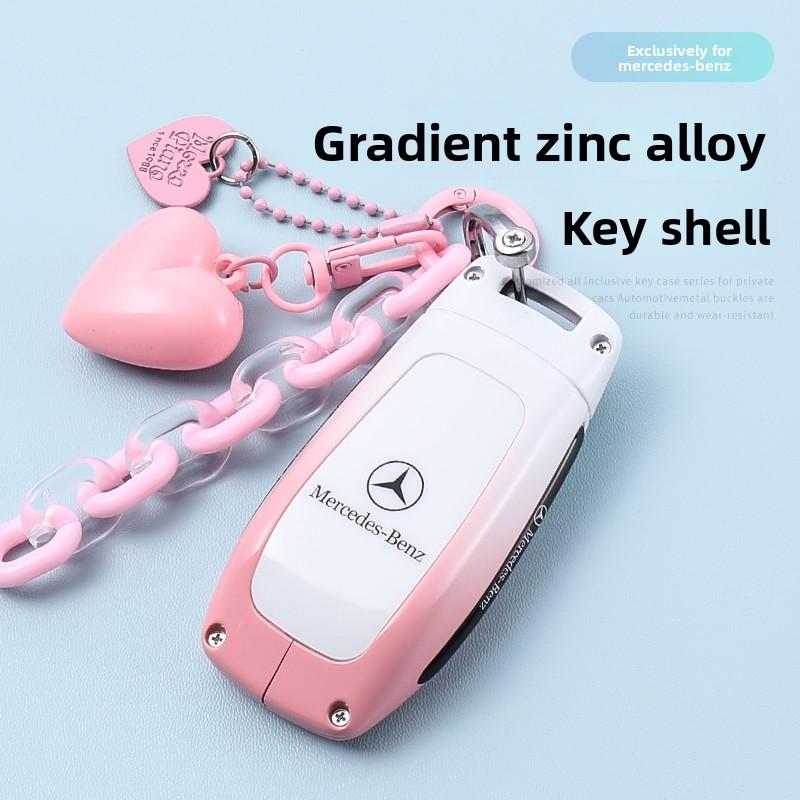 TXF4   Golden TPU Car Key Case Cover For Mercedes Benz E S G Class GLC CLE CLA GLB GLS W177 W205 W213 W222 X167 AMG E200 E260 Shell Fob