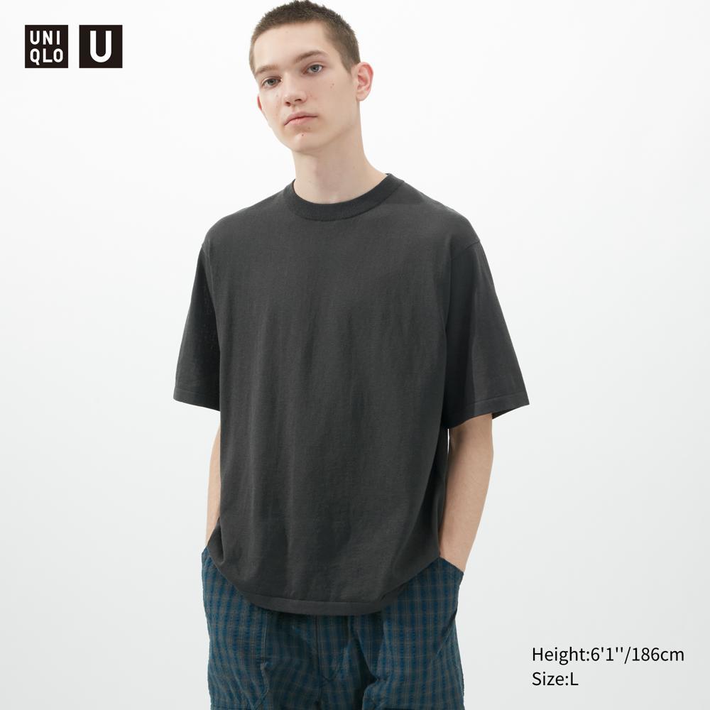 Buy UNIQLO Knit TShirt Short Sleeve Uniqlo at affordable prices — free