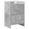 Nightstands 2 pcs Concrete Grey 40 x 30 x 60 cm Engineered Wood
