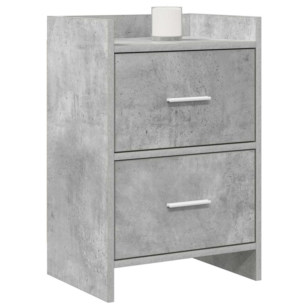 Nightstands 2 pcs Concrete Grey 40 x 30 x 60 cm Engineered Wood