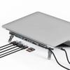 Foldable Aluminum USB C Stand Dock 7 Port Expansion Dock 4K60Hz 100W Charging Ethernet Card Reader For Laptops