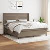 Maison Exclusive - Lattenrost mit Matratze Taupe 180x200 cm Stoff