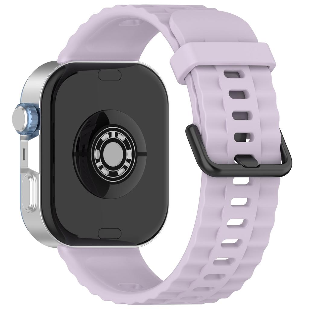 Silicone Strap with Black Buckle for Huawei Watch Fit 4 Pro/4/3 Breathable Watch Band