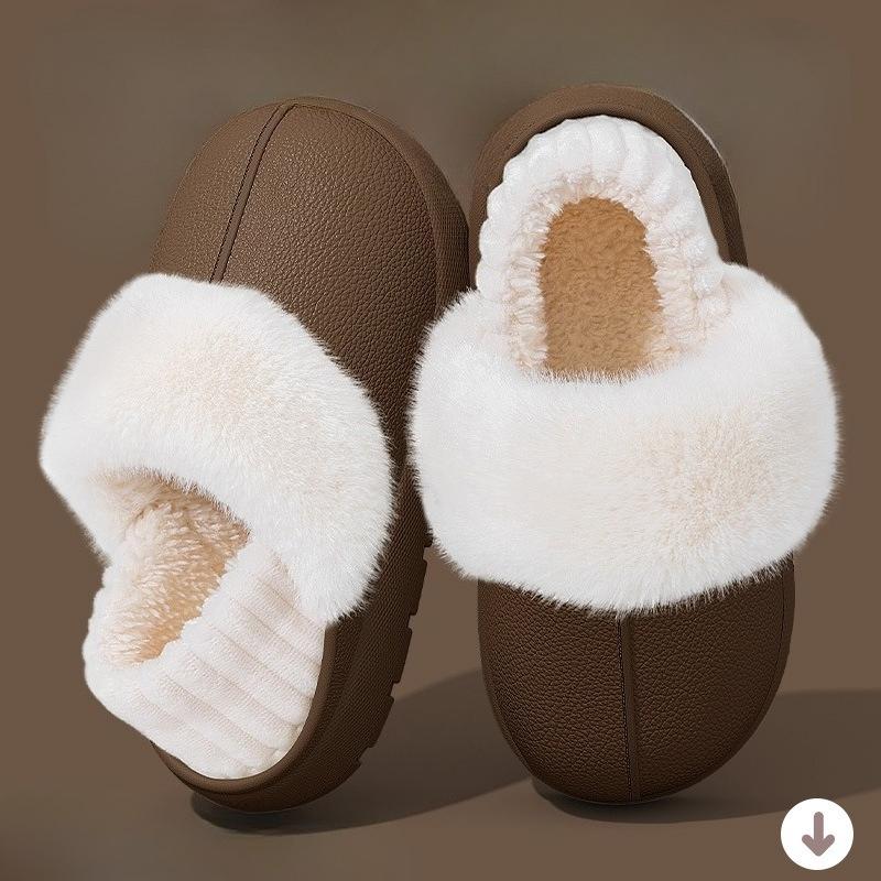The Slippers Are Waterproof with Thick Soles and Can Be Worn Over Cotton Shoes