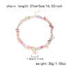 Bohemian Colorful Natural Crushed Stone Choker for Women Creative Crystal Beaded Starfish Pendant Necklace Beach Jewelry Gift
